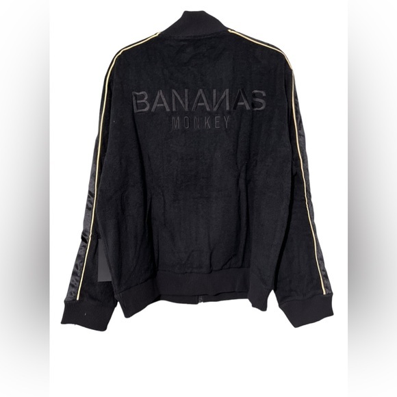 Bananas Monkey track suit set track jacket and track pants joggers black size XL - Picture 4 of 11